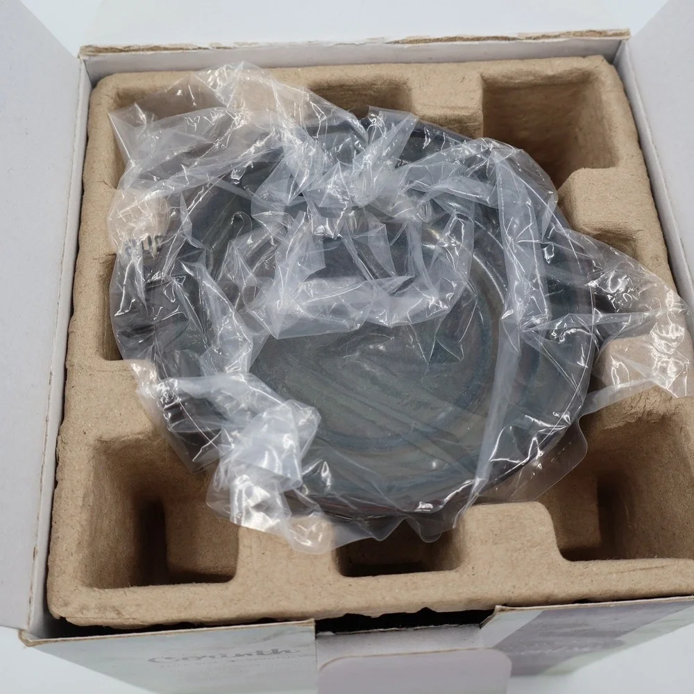 Scentsy Corinth Wax Warmer Full Size Charcoal Bronze Embossed Leaf NIB‎